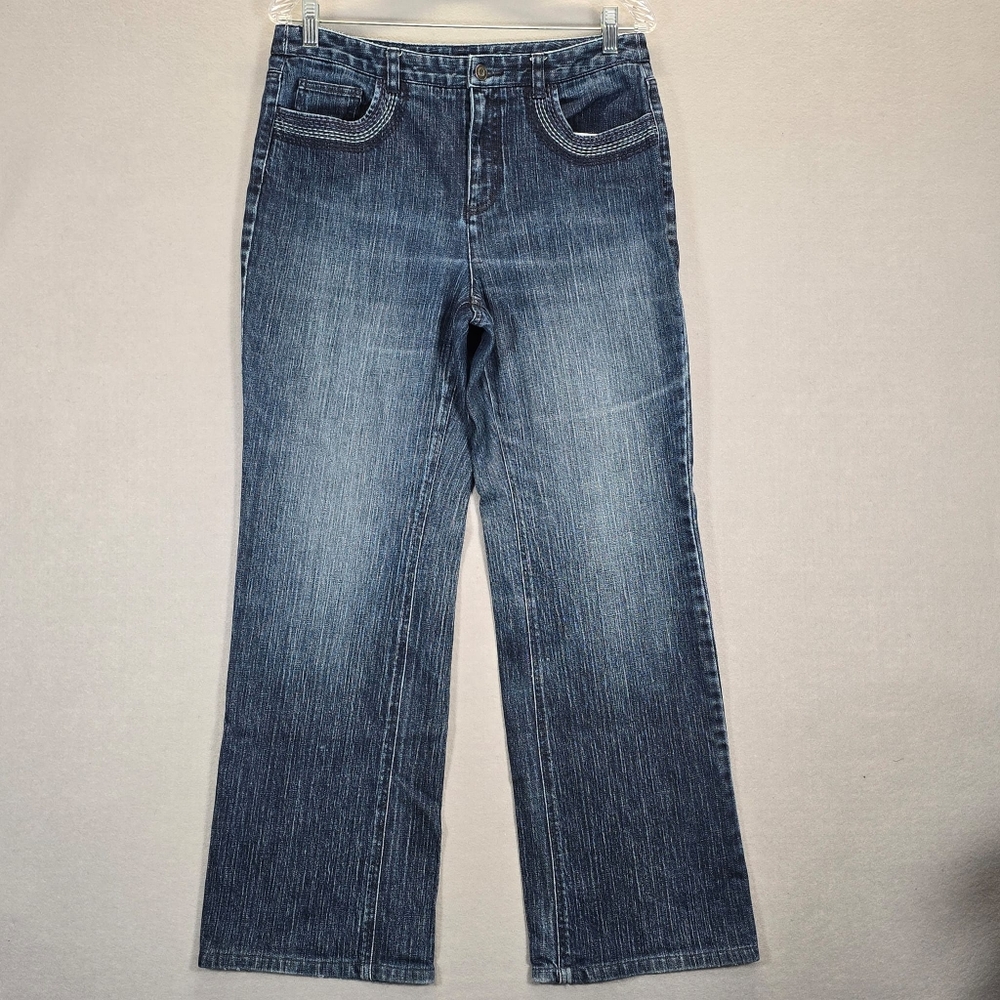 Talbots Womens Size 10 Medium Wash Jeans With Stretch